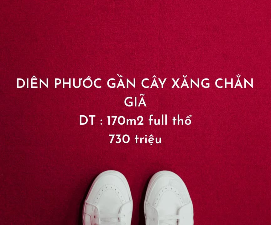 Đất nền Diên Phước 170m² giá 730 triệu - Sổ đỏ chính chủ!