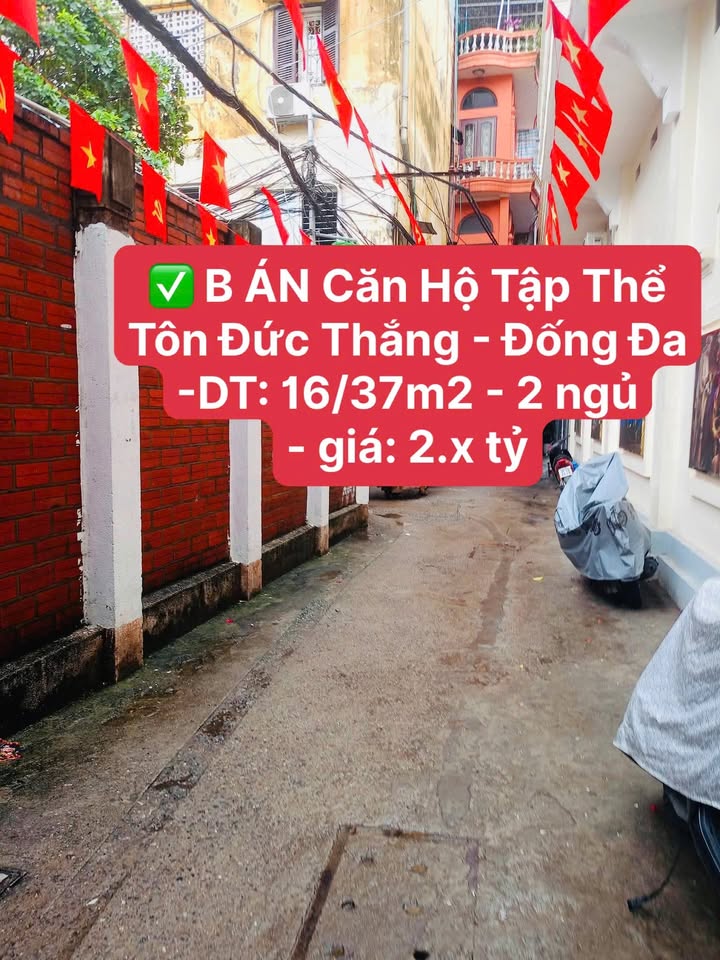 Căn hộ Tập thể Tôn Đức Thắng Đống Đa 16m² giá 2 tỷ - Căn góc thoáng đãng!