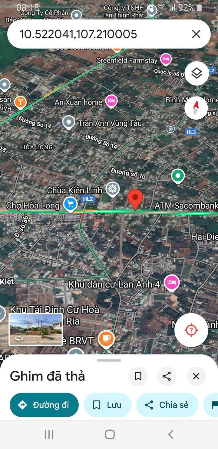 Đất nông nghiệp Hòa Long 1000m² giá 20 tỷ - Địa điểm kinh doanh lý tưởng!