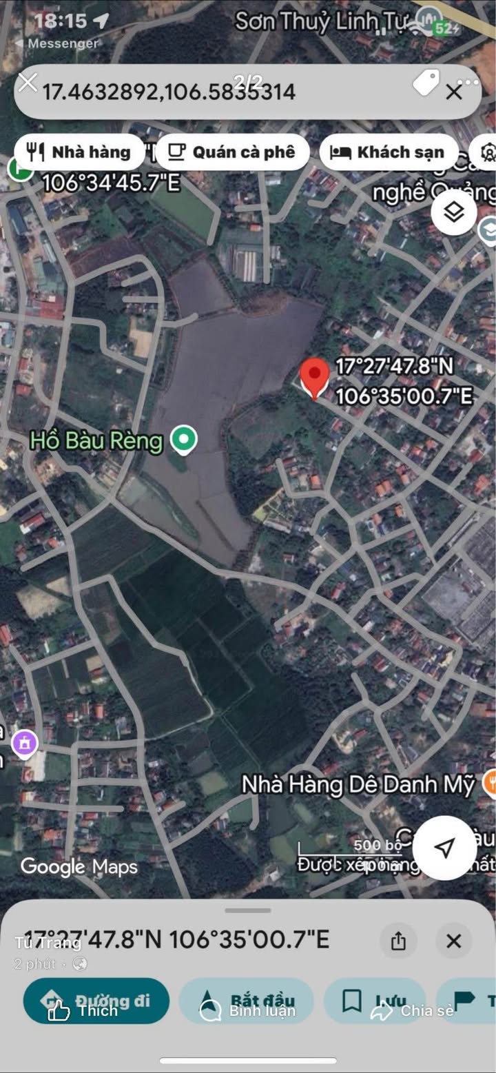 Đất nền Bắc Nghĩa Đồng Hới 111m² giá chỉ 500 triệu - Sổ đỏ chính chủ!