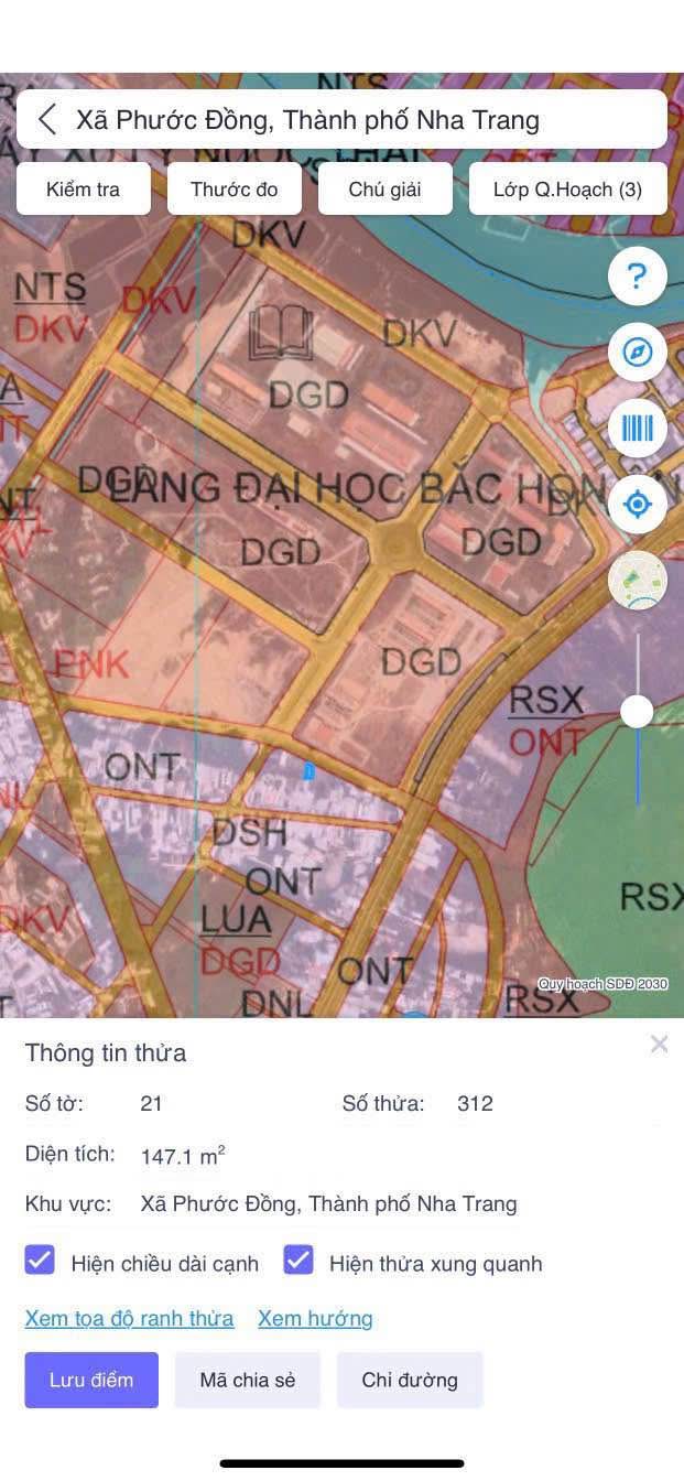 Đất Phước Đồng Nha Trang 147m² giá 7.539 tỷ - Đầu tư tiềm năng gần trường học!