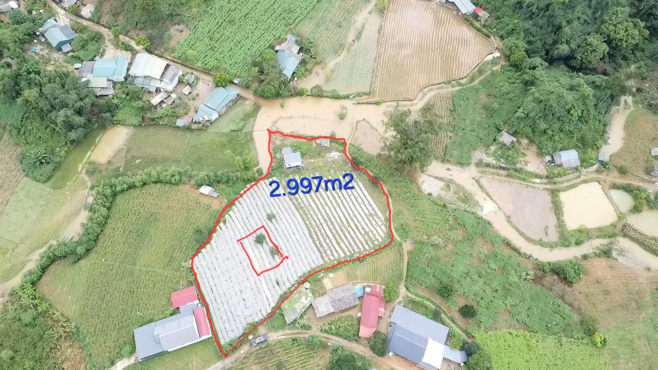 Đất nền Vân Sơn, Mộc Châu 2997m² giá 5.994 tỷ - Cơ hội đầu tư hiếm có!