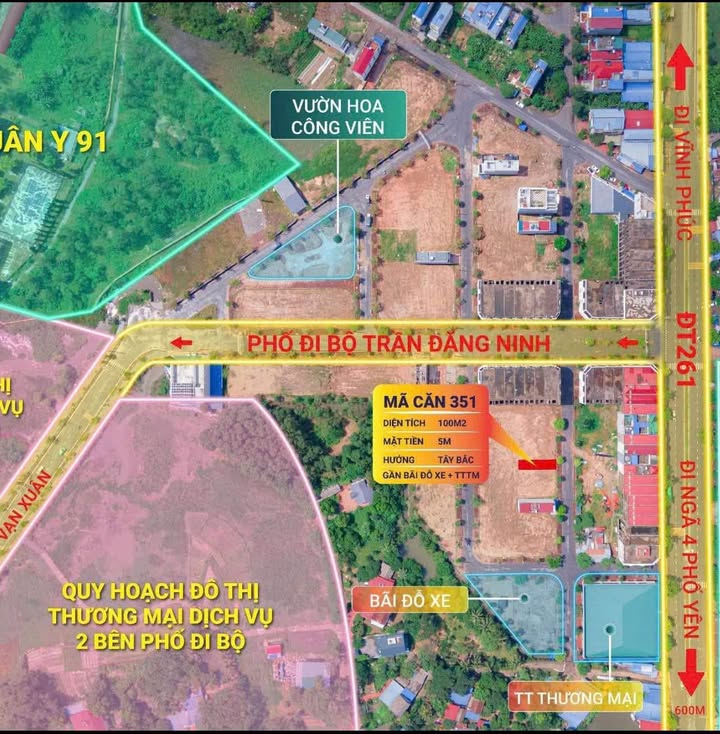 Lô đất Khu đô thị Yên Thứ 100m² giá 2.1 tỷ - Cơ hội đầu tư hiếm có!