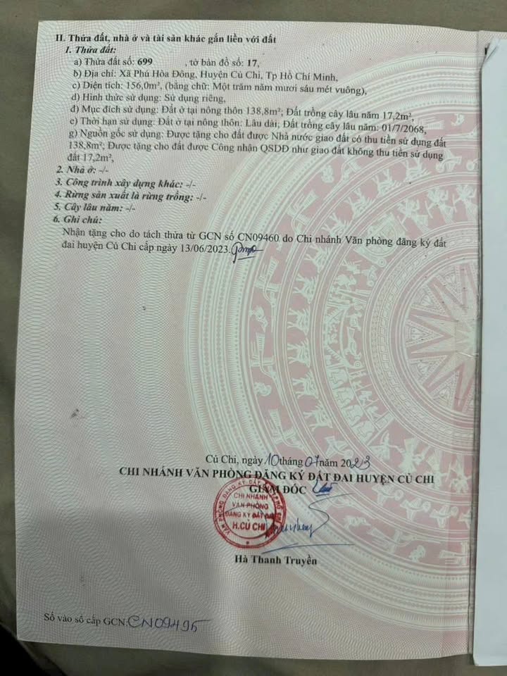 Đất thổ cư 160m² đường Lý Thị Chừng, Củ Chi giá chỉ 2 tỷ - Đầu tư sinh lời ngay!