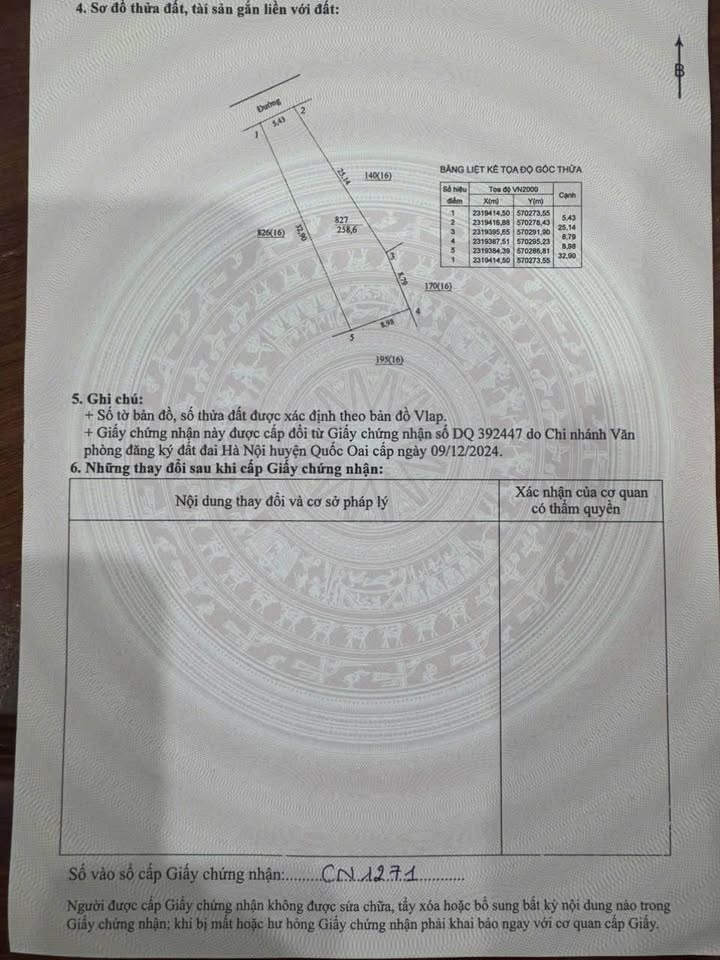 Đất nền Tân Hòa, Quốc Oai 258m² giá 2.838 tỷ - Đầu tư sinh lời ngay!