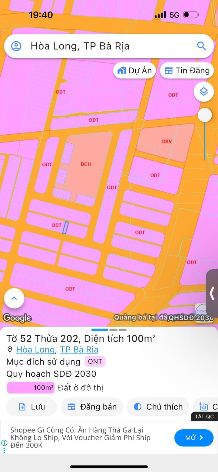 Đất nền Lan Anh 2, Hòa Long, Bà Rịa - 100m² - Cơ hội đầu tư tuyệt vời!