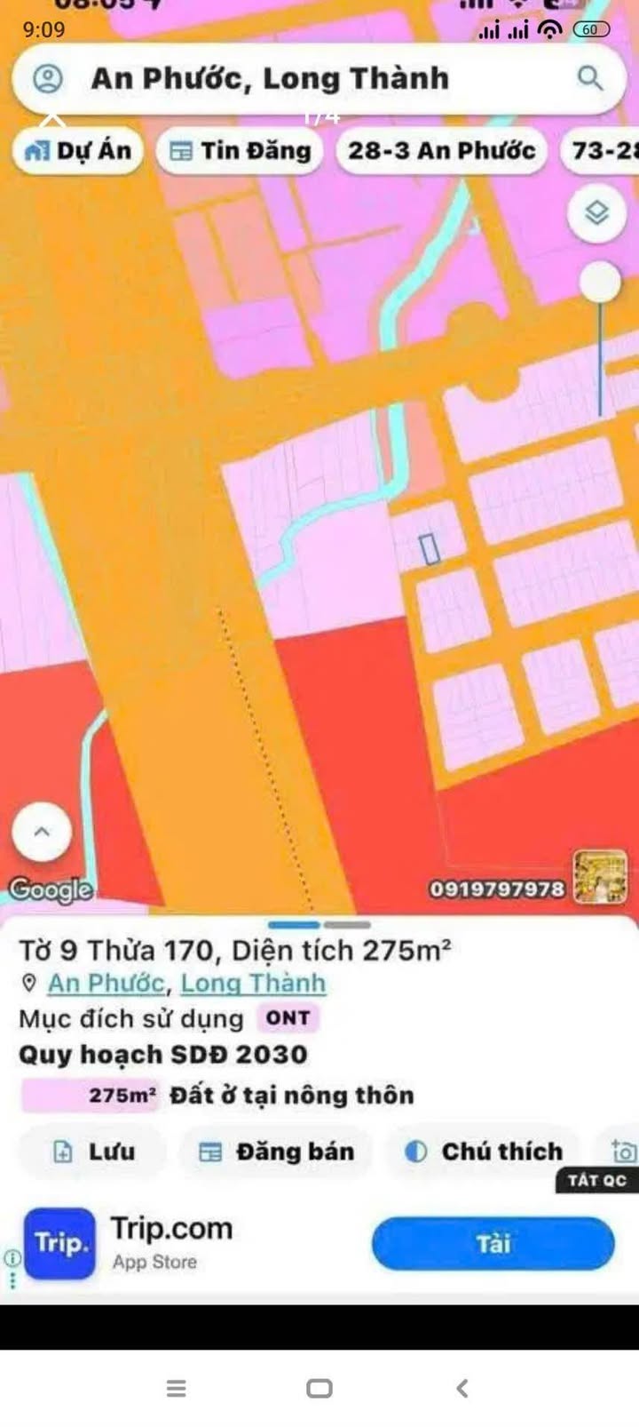 Đất nền KDC Nhật Tường, Long Thành 275m² giá 4.5 tỷ - Đầu tư sinh lời ngay!