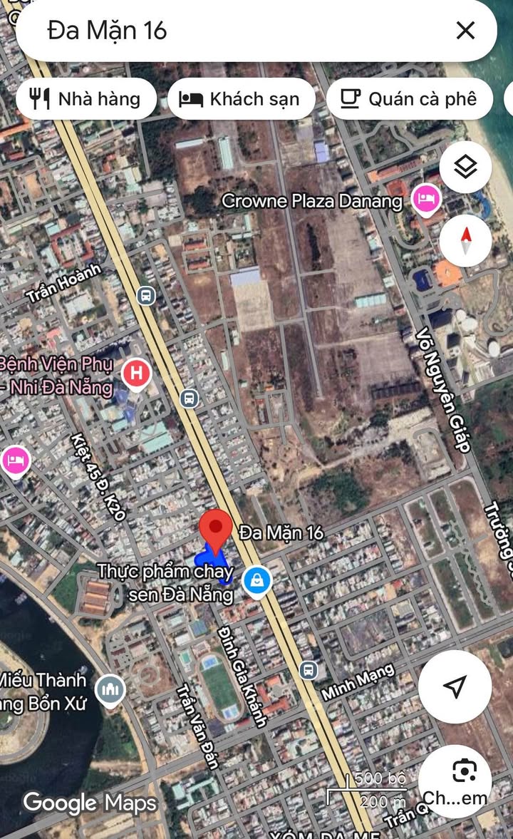 Đất nền đường Đa Mặn 16, Đà Nẵng 140m² giá 6 tỷ - Cách biển chỉ 500m!