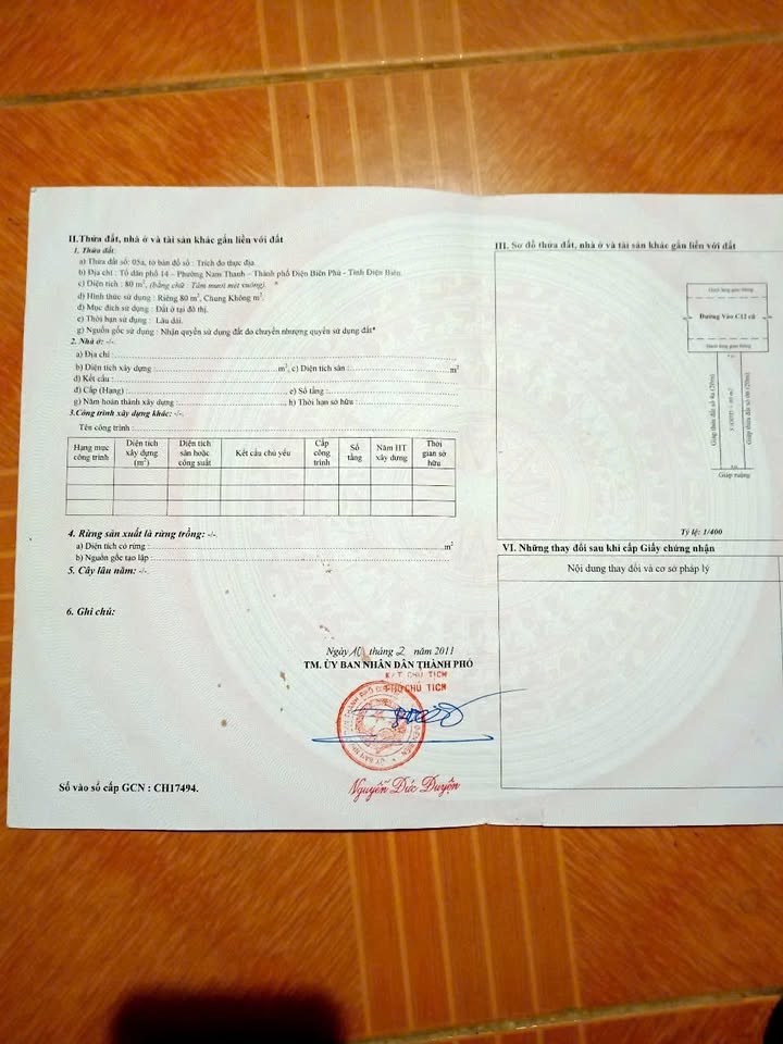 Đất nền chính chủ tại phường Nam Thanh, Điện Biên Phủ, 160m² chỉ 260 triệu - Cơ hội đầu tư hấp dẫn!