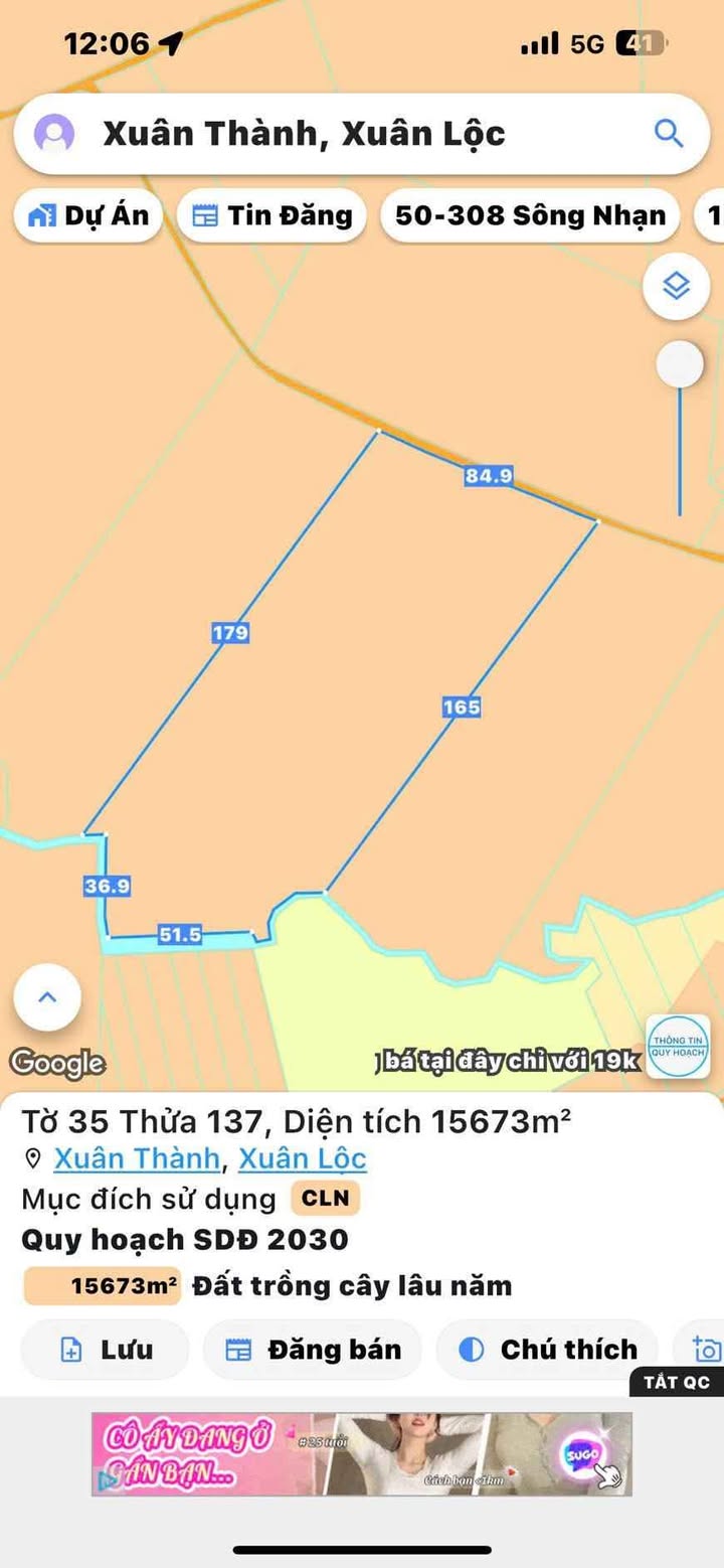 Đất nền 1,5ha Xuân Thành, Xuân Lộc giá 3,5 tỷ - Pháp lý rõ ràng, sổ đỏ chính chủ!