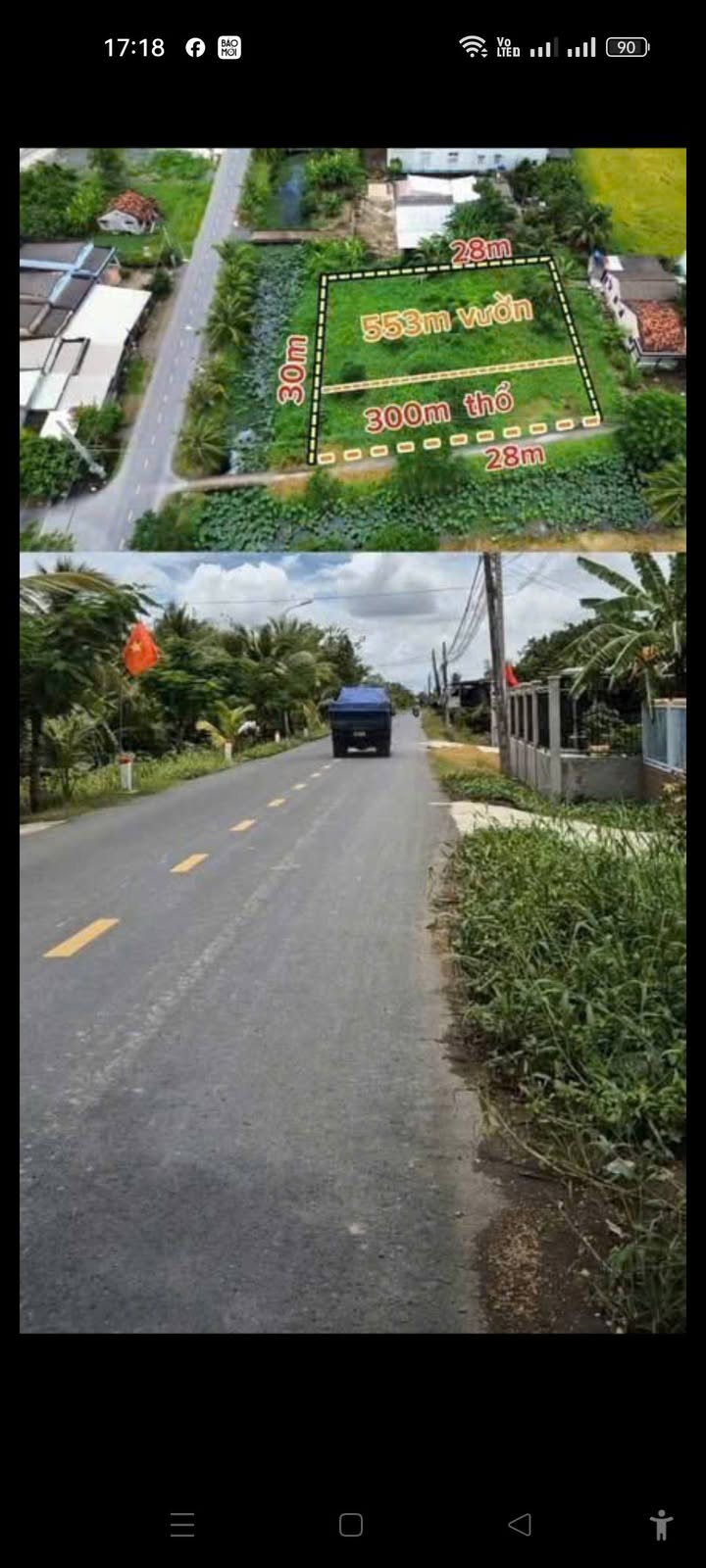 Đất thổ vườn 853m² xã Tân Lân - Lô góc 2 mặt tiền, giá 3.9 tỷ - Tiện xây biệt thự vườn