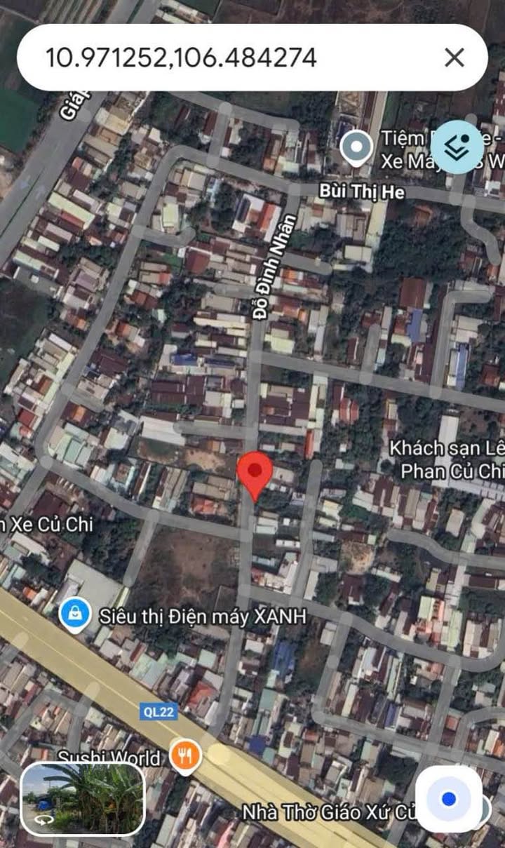 Đất nền Củ Chi 173m² giá 850 triệu - Mặt tiền kinh doanh đắc địa!