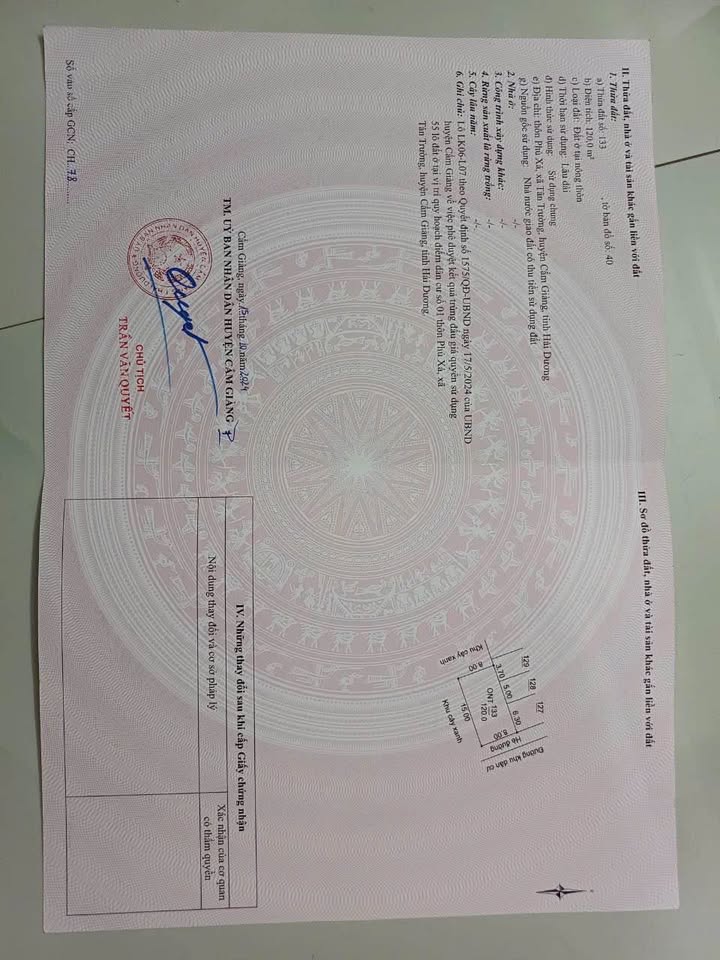 Đất nền Tân Trường, Hải Dương 120m² giá 2 tỷ - Cơ hội đầu tư tuyệt vời!