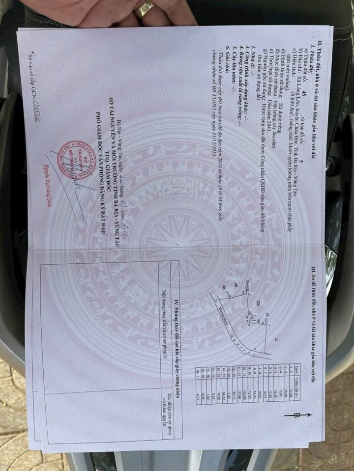 Đất Xà Bang Châu Đức 10.500m² giá 27 tỷ - Sổ hồng chính chủ, đầu tư sinh lời!