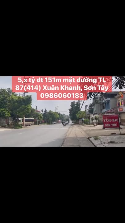 Đất mặt đường Tỉnh lộ 87, Sơn Tây 151m² giá 5.5 tỷ - Vị trí kinh doanh lý tưởng!