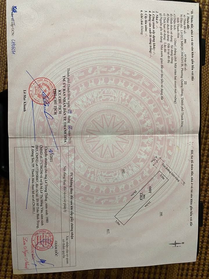 Đất nền đường Lê Lai, phường Quảng Thành, 120m² giá 6.486 tỷ - Cơ hội đầu tư thuận lợi!