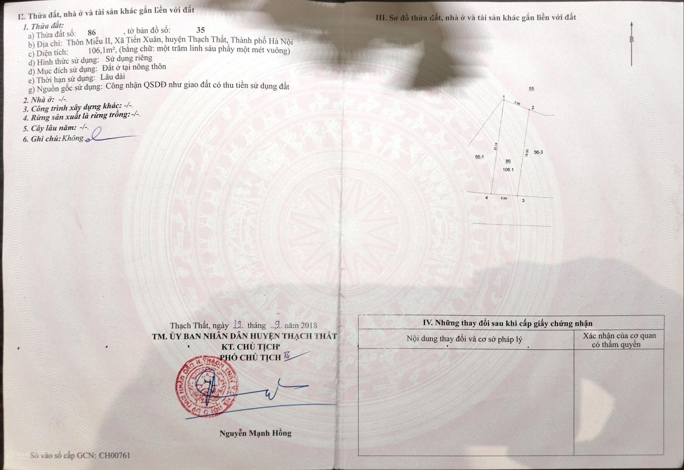 Đất nền 106,1m² tại Hola Town, Thạch Thất - Sát tổ hợp Đại học Quốc Gia Hà Nội