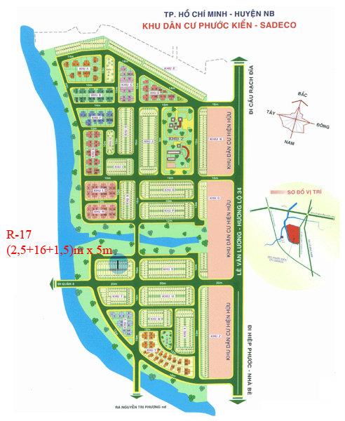 Đất nền dự án Sadeco Phước Kiển 190m² giá 16,2 tỷ - Đầu tư sinh lời tại Nhà Bè!