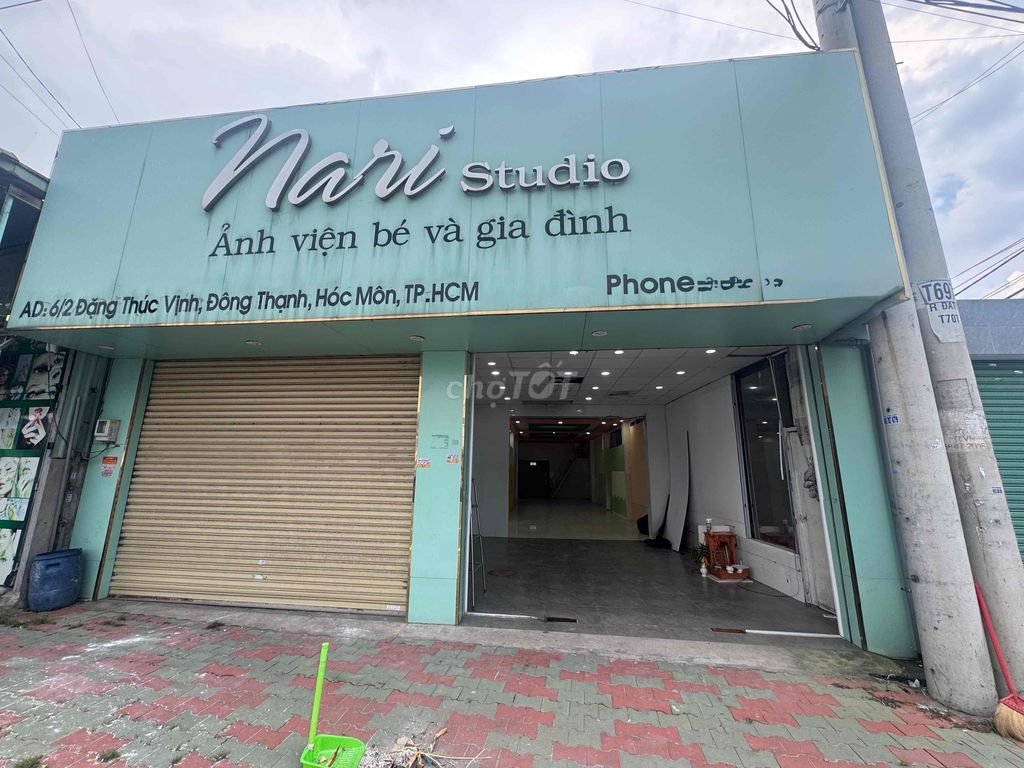 Mặt bằng cho thuê 220m² mặt tiền Đặng Thúc Vịnh, Hóc Môn - Vị trí đắc địa cho mọi ngành nghề