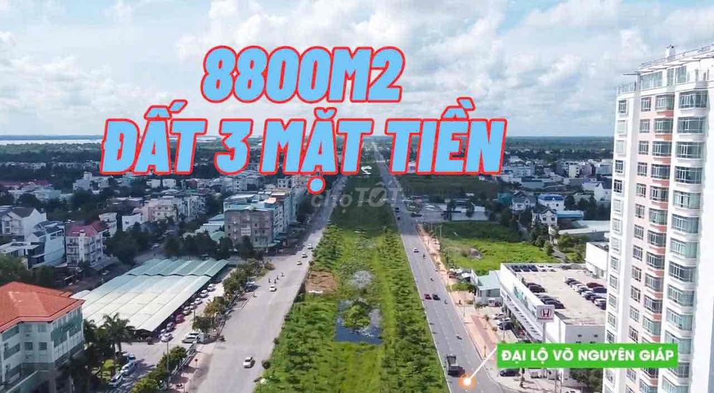 Cho thuê 8800m² đất mặt tiền đường Võ Nguyên Giáp, Phú Cái Răng - Giá 330 triệu/tháng