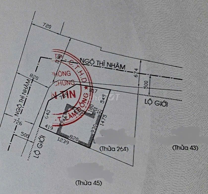 Lô đất 2 mặt tiền đầu dốc view thoáng - Đường Ngô Thì Nhậm Đà Lạt 151,88m² giá 16 tỷ