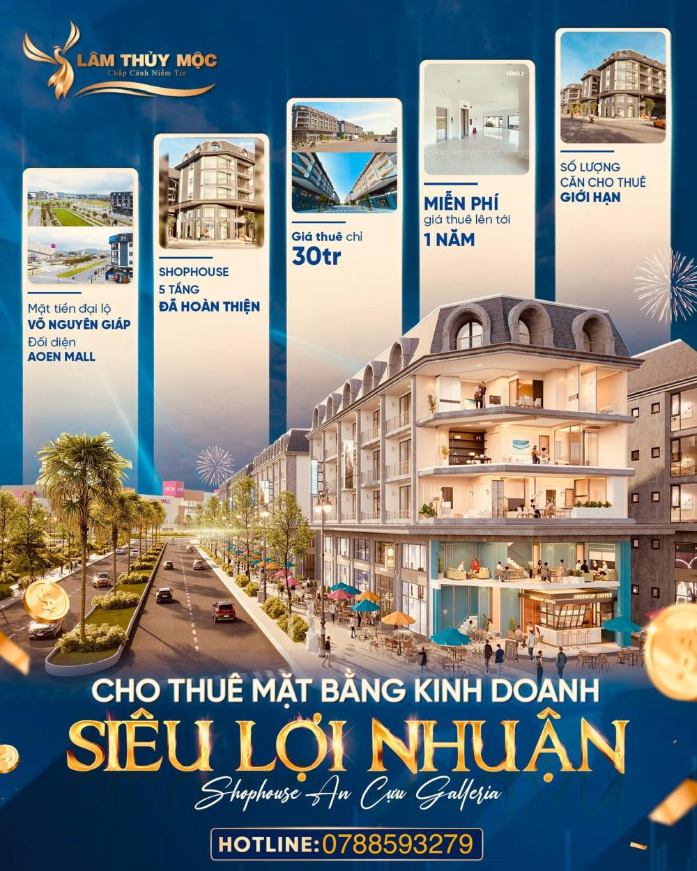 Shophouse An Cựu City 102m² giá 30 triệu - Vị trí vàng cạnh Aeon Mall