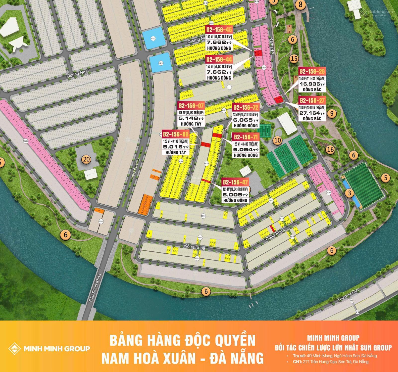 Cặp đất siêu VIP Nam Hòa Xuân 250m² giá 12 tỷ - Đối diện công viên Đầm Sen!