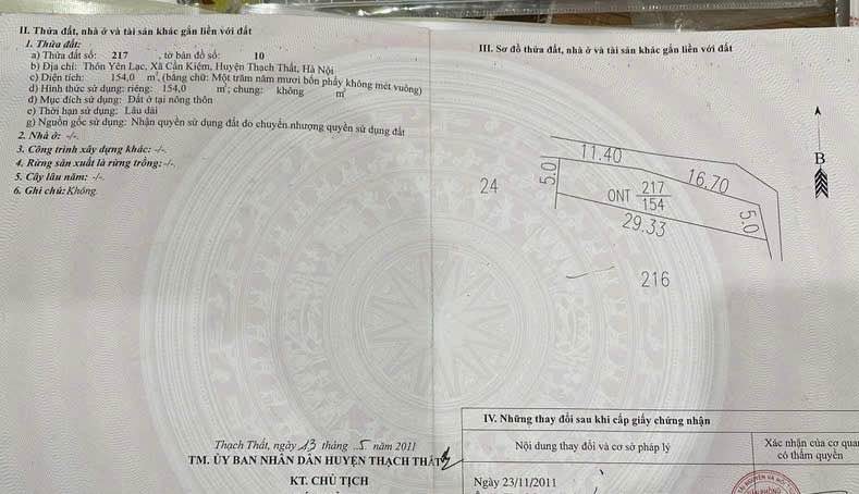 Đất nền Hạ Bằng Thạch Thất 154m² giá chỉ 4 tỷ - Sổ đỏ chính chủ, ô tô tránh nhau!