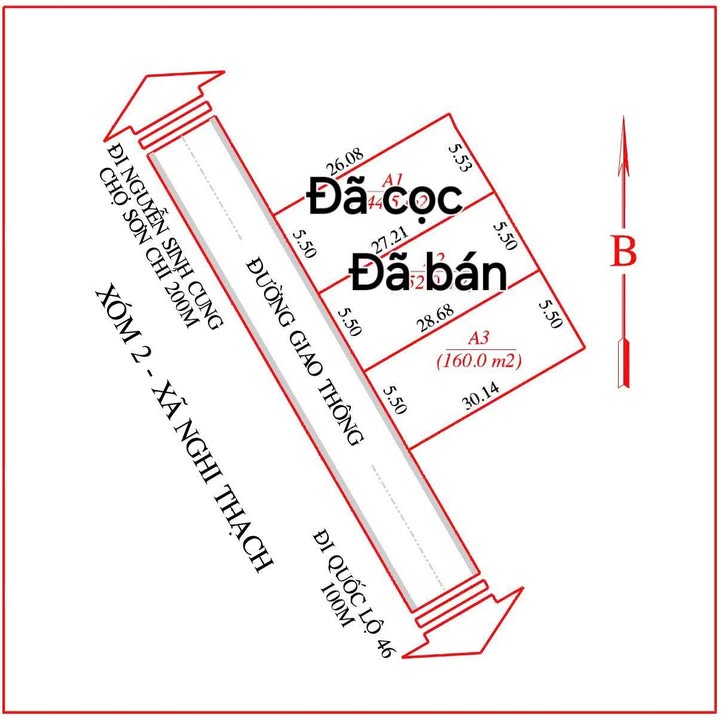 Đất nền Nghi Thạch 160m² giá thương lượng - Cơ hội đầu tư tuyệt vời!