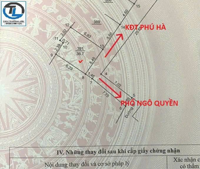 Lô đất 37m² tại Ngô Quyền, Sơn Tây - Sổ hồng chính chủ, giá chỉ 1.05 tỷ!