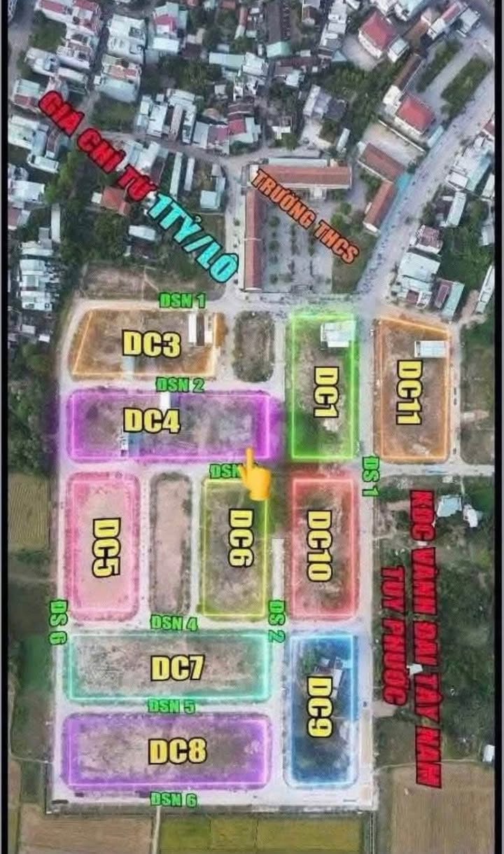 Đất nền chính chủ Tuy Phước 100m² giá 1.1 tỷ - Sổ đỏ đầy đủ