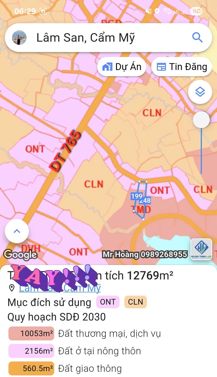 Đất nghỉ dưỡng Sông Ray 12.700m² giá chỉ 12 tỷ - Cơ hội đầu tư hấp dẫn!