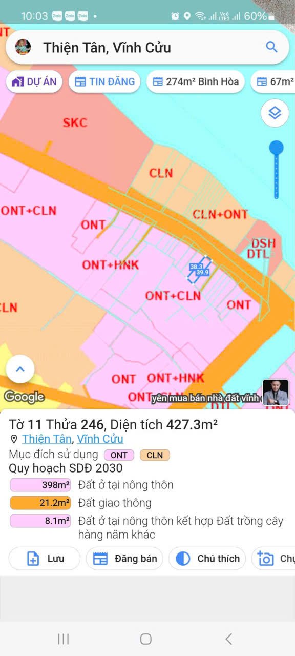 Đất mặt tiền DT 768 Trảng Dài 409.5m² giá 4.999 tỷ - Đầu tư sinh lời ngay!