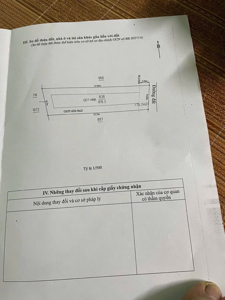 Đất Thái Hòa, Tân Uyên 819m² giá 7 tỷ - Đường bê tông, chính chủ bán gấp!