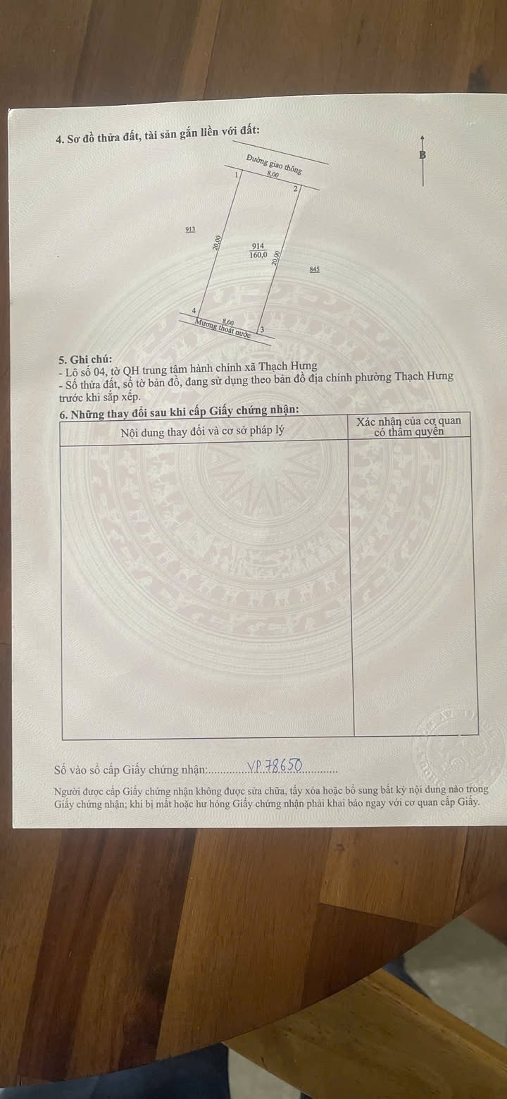 Đất mặt tiền đường Thạch Hưng, Hà Tĩnh 160m² - Khu dân cư đông đúc, giao thông thuận lợi!