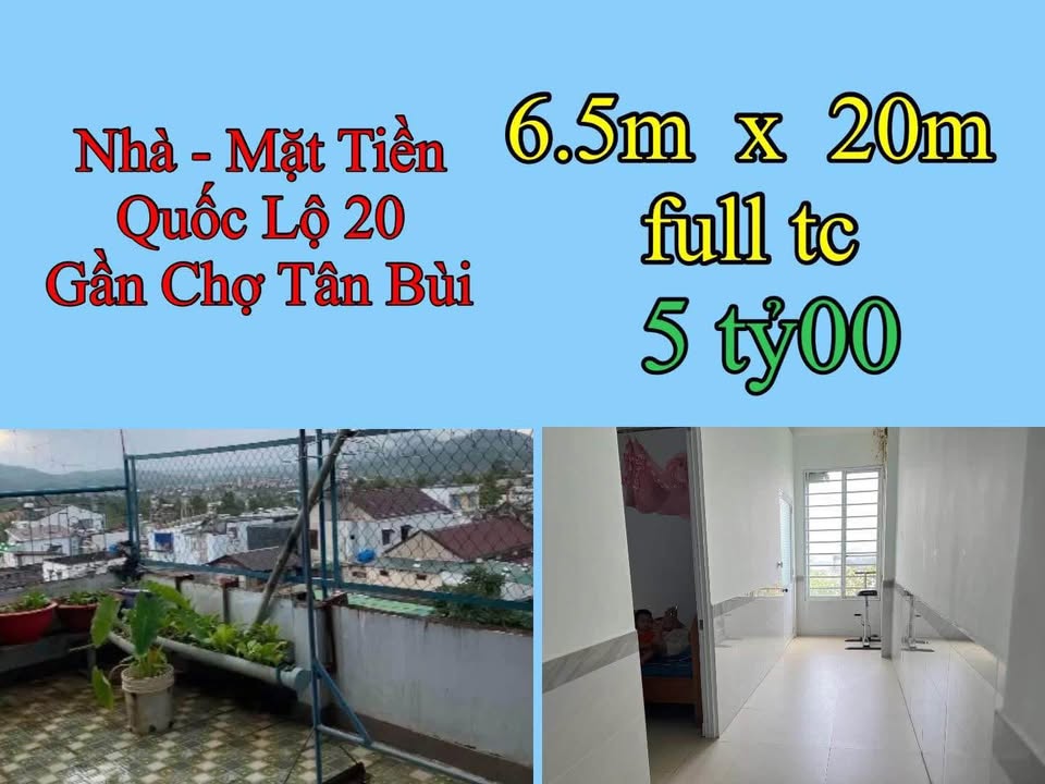 Nhà mặt tiền Quốc Lộ 20, Bảo Lộc 130m² giá 5 tỷ - Kinh doanh sầm uất!