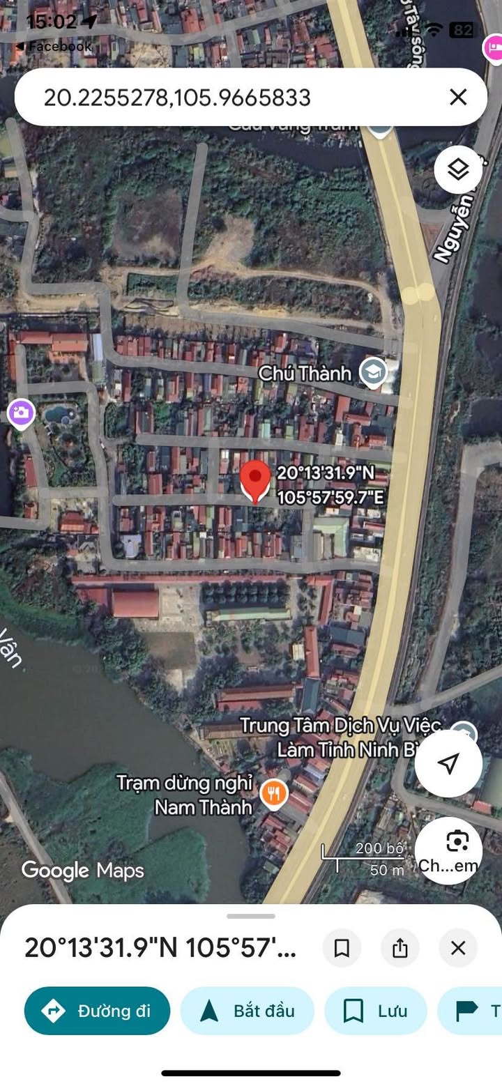 Đất nền khu phố Vân Giang, Ninh Phong 83m² giá 2 tỷ - Đường ô tô thông thoáng!