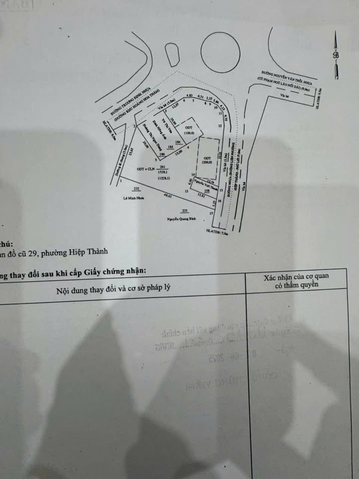 Lô đất 1.525m² tại Phường Hiệp Thành, Thủ Dầu Một - Cơ hội đầu tư sinh lời!