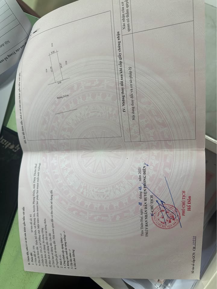 Đất mặt tiền đường 26m Quảng Điền 192m² giá 2.85 tỷ - Cơ hội kinh doanh tuyệt vời!