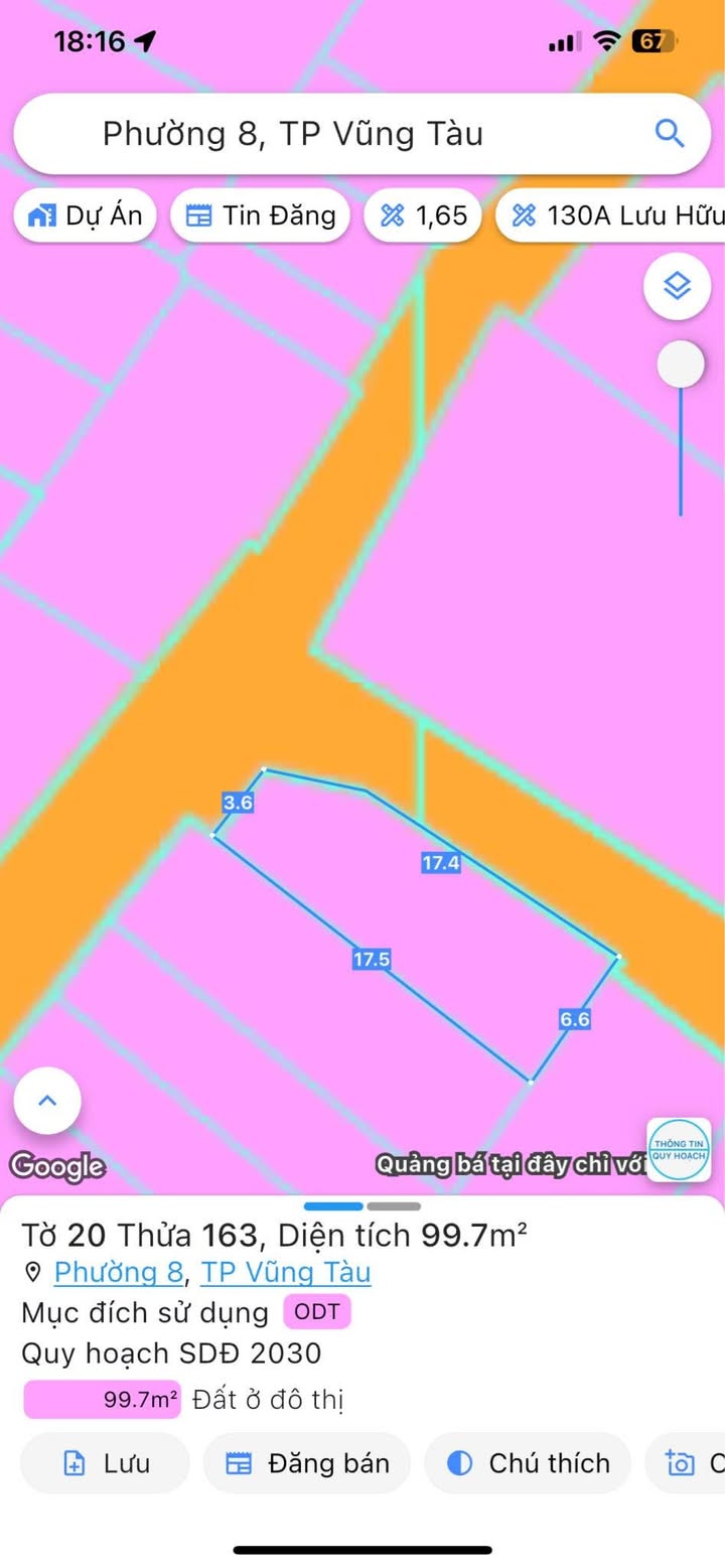 Bán lô đất 2 mặt hẻm 378 Trương Công Định, phường Tam Thắng, 99.7m² - Vị trí trung tâm nhiều tiện ích!