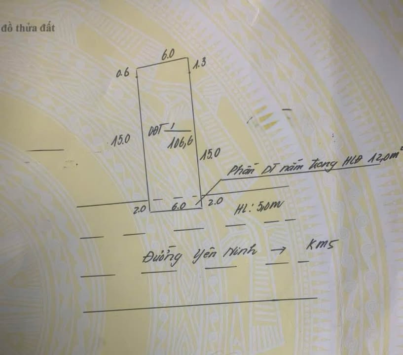 Bán nhà mặt đường Yên Ninh 102m² giá 5.5 tỷ - Kinh doanh sầm uất, an ninh tốt!