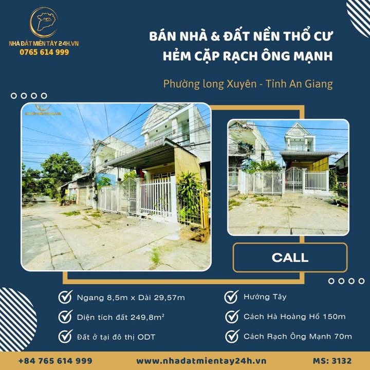 Nhà mặt tiền 8,5m phường Long Xuyên 249m² - Giá thương lượng chính chủ!