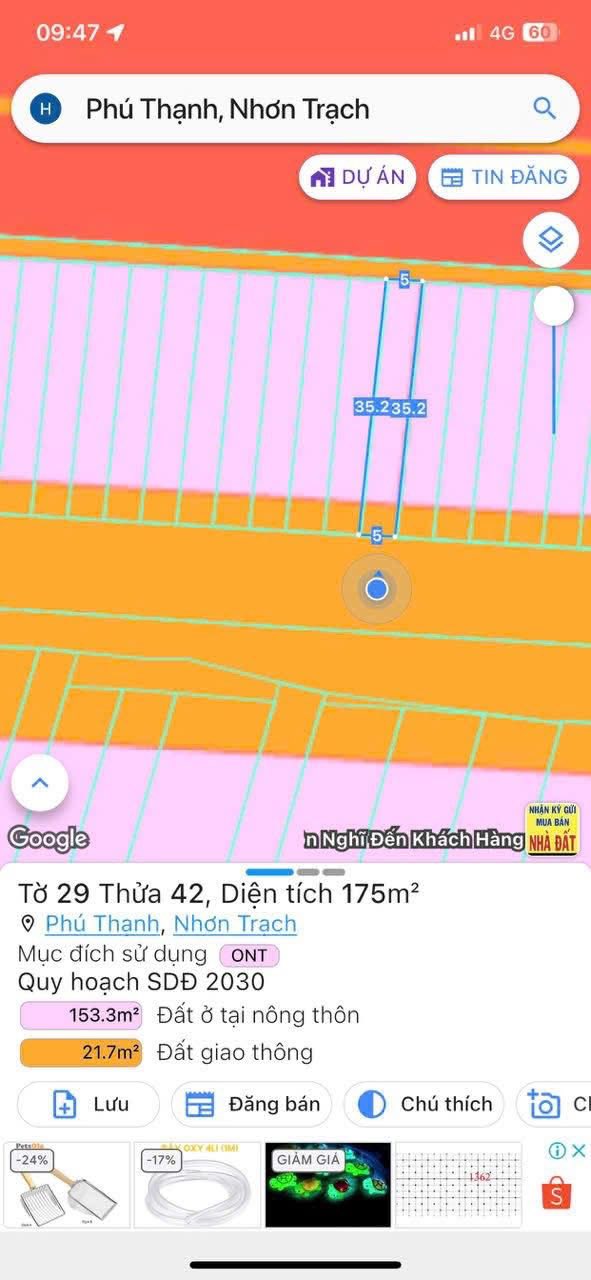 Đất nền mặt tiền Quách Thị Trang, Nhơn Trạch, 175m² giá 5.2 tỷ - Đầu tư sinh lời ngay!