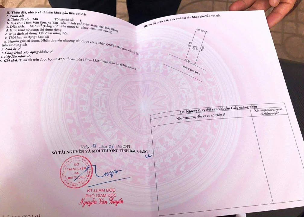 Đất chính chủ phường Tân Tiến, Bắc Giang 63m² - Cơ hội đầu tư tuyệt vời!