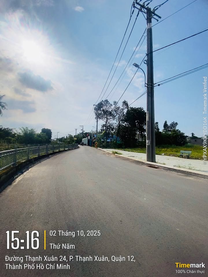 Đất mặt tiền kênh Thạnh Xuân 152m² giá 5.19 tỷ - Sổ đỏ cầm tay ngay!