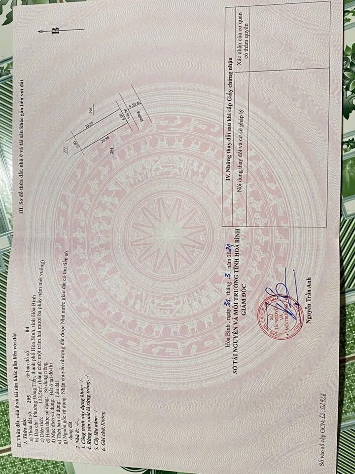 Đất nền khu đô thị Vĩnh Hà, Đồng Tiến, Hòa Bình - Diện tích 123.5m², giá 4 tỷ