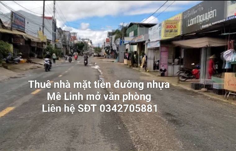Cho thuê nhà mặt tiền đường Mê Linh, Đà Lạt - Phù hợp làm văn phòng công ty!