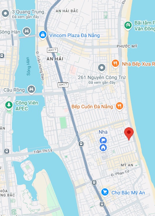 Căn hộ 1 phòng ngủ Trần Bạch Đằng, Đà Nẵng giá 8 triệu - Đầy đủ nội thất, gần biển!