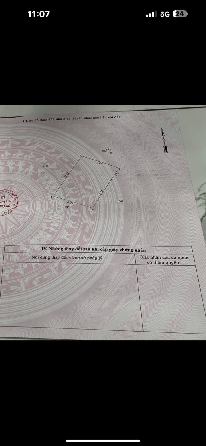 Bán lô đất Tân Định Hòa 100m² giá 1.3 tỷ - Sổ riêng, thổ cư 100%!