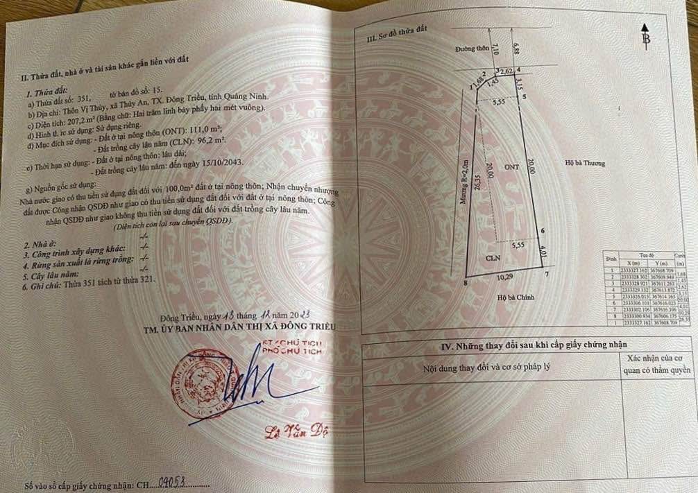 Đất nền Đông Triều 207m² giá 800 triệu - Đầu tư sinh lời ngay!